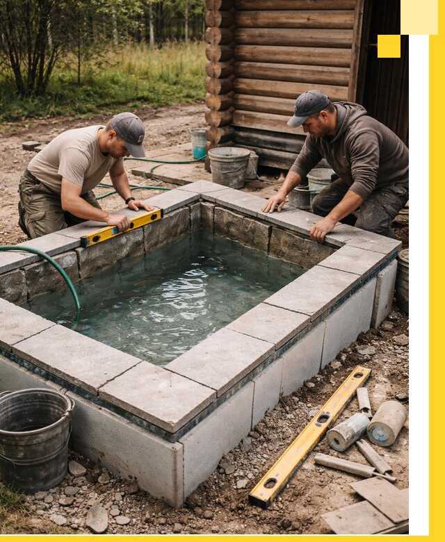 Изготовление и установка холодных купелей под ключ в Муравленке