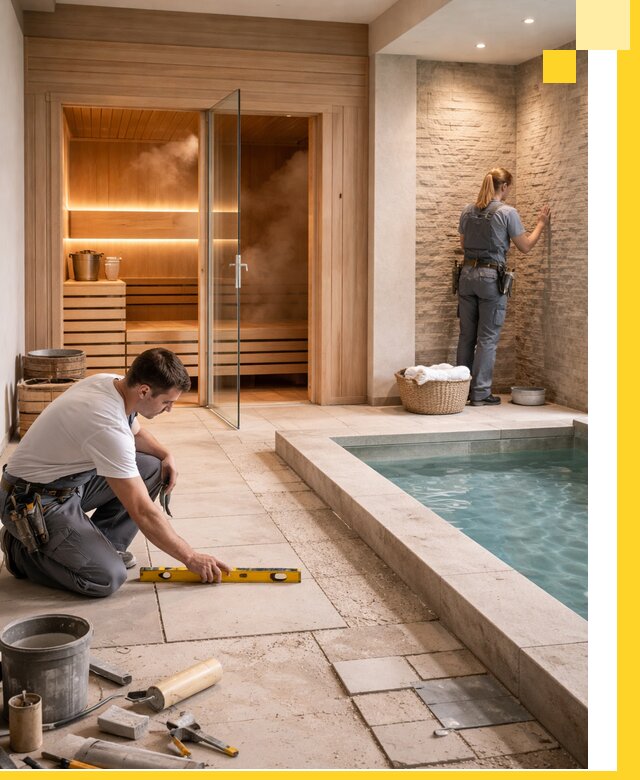 Комплексный дизайн и отделка интерьеров SPA под ключ в Муравленке